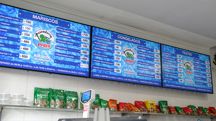 Prometeo fishmongers manage their digital signage with Dex Manager